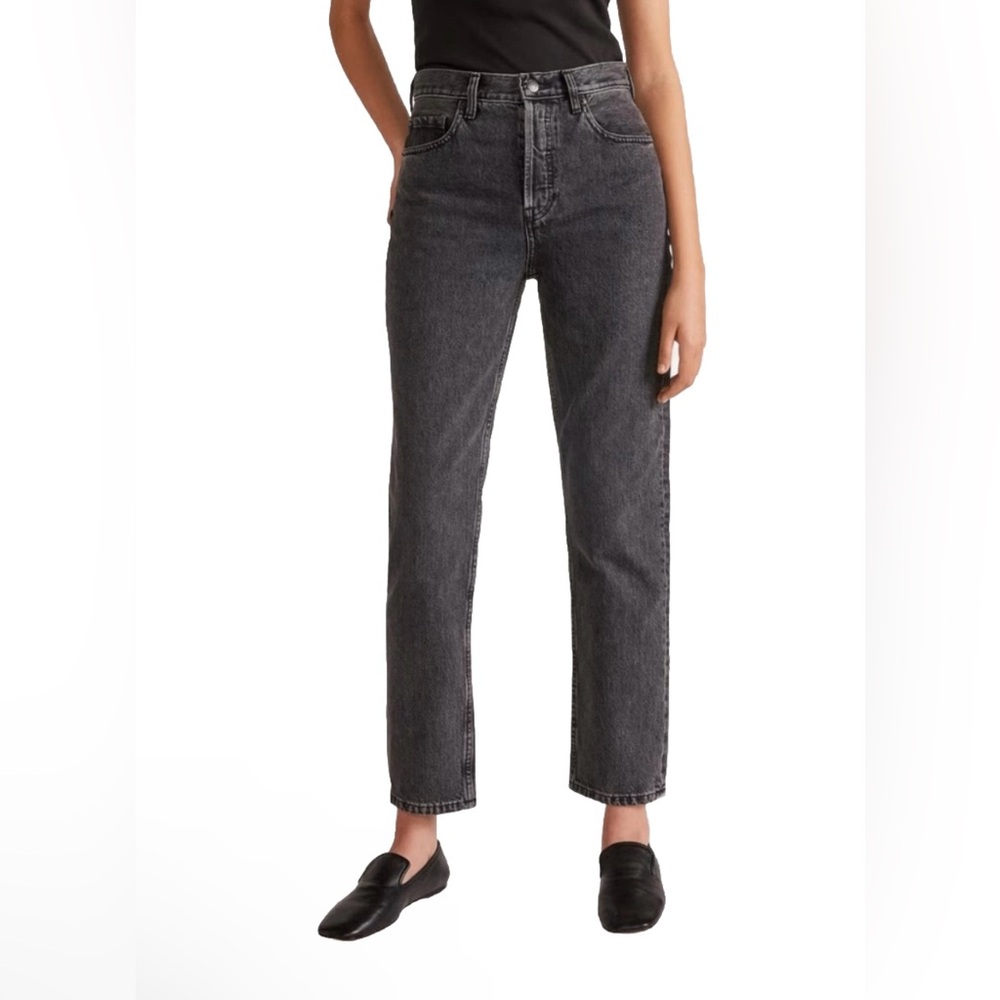 Everlane The Curvy 90s Cheeky Ankle Jeans Women’s 24 High Rise Denim Dark Wash
